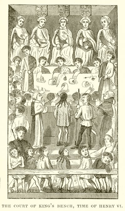 A corte dos reis banco, tempo de Henrique VI de English School