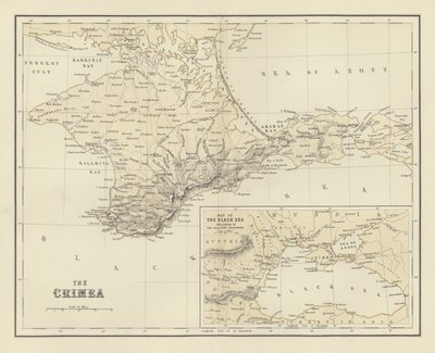 A Crimeia; Mapa do Mar Negro de English School