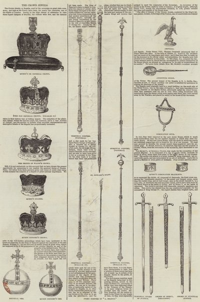 As Jóias da Coroa (gravura) de English School