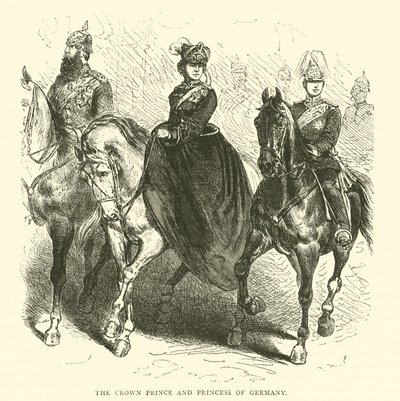 O príncipe herdeiro e a princesa da Alemanha, março de 1871 de English School
