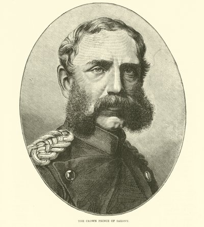 O príncipe herdeiro da Saxônia, agosto de 1870 de English School