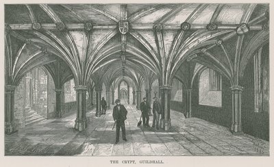 A cripta, Guildhall, Londres de English School