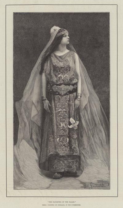 A Filha do Rajá (gravura) de English School