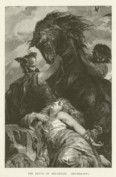 A morte de Brunhilde, (Brunehaut) de English School