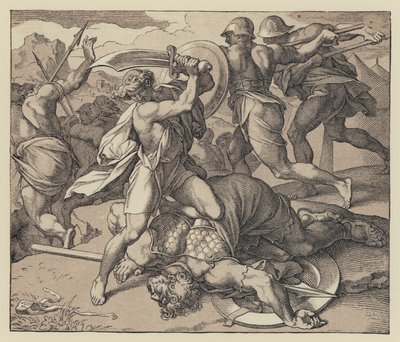 A morte de Golias (gravura) de English School