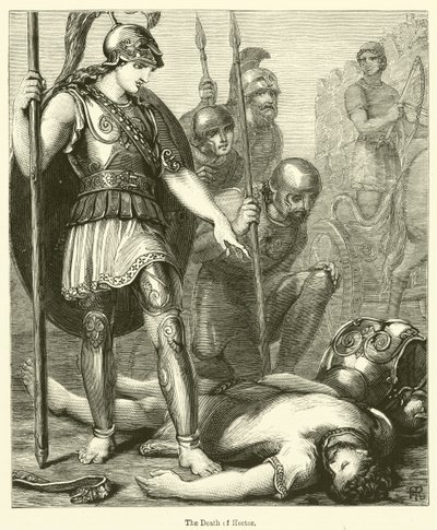 A Morte de Hector (gravura) de English School