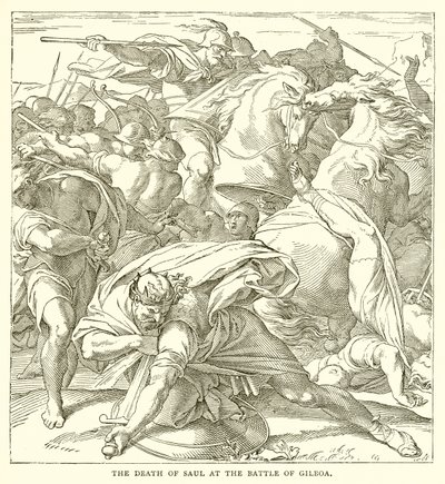 A morte de Saul na batalha de Gilboa de English School