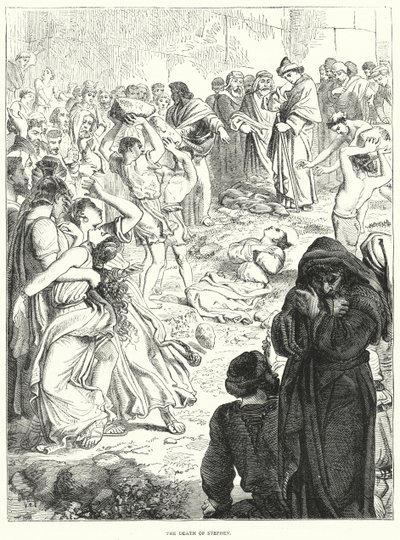 A Morte de Estevão (gravura) de English School