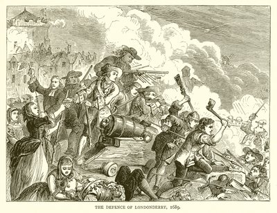 A defesa de Londonderry, 1689 de English School