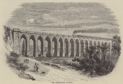 O Viaduto de Desenzano (gravura) de English School