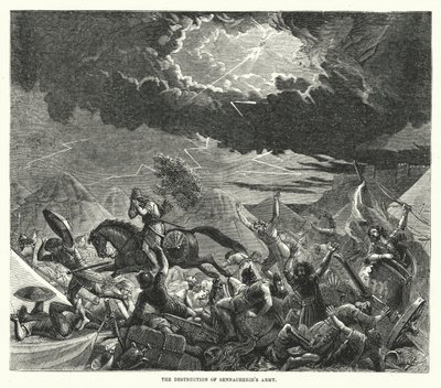 A destruição do exército de Sennacherib de English School
