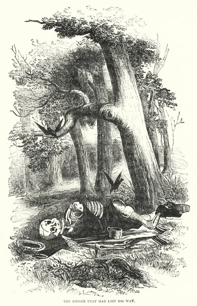 O escavador que perdeu o seu caminho (gravura) de English School