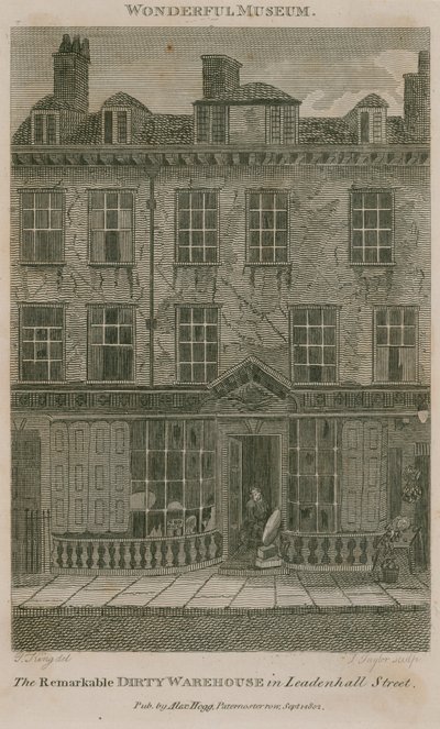 The Dirty Warehouse, residência em Leadenhall Street, Londres, de Nicholas Bentley, também conhecido como Dirty Dick de English School