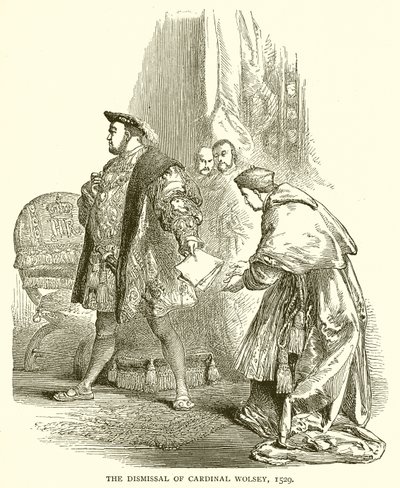 A demissão do cardeal Wolsey, 1529 de English School