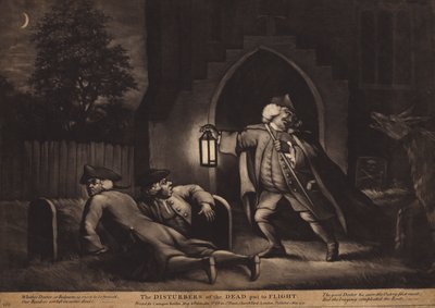 Os perturbadores dos mortos postos a voar (água-tinta) de English School