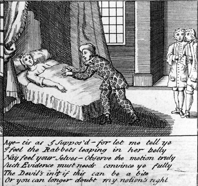 O Doutor em Trabalho, ou o New Whim Wham de Guildford, c.1726 de English School