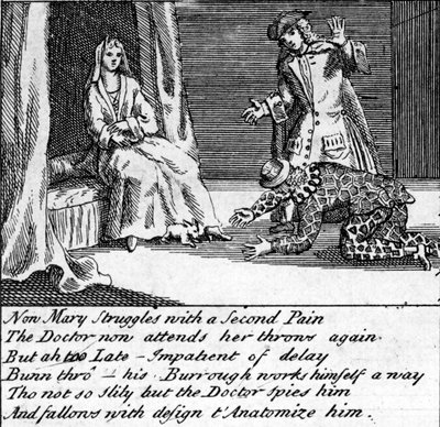 O Doutor em Trabalho, ou o New Whim Wham de Guildford, c.1726 de English School
