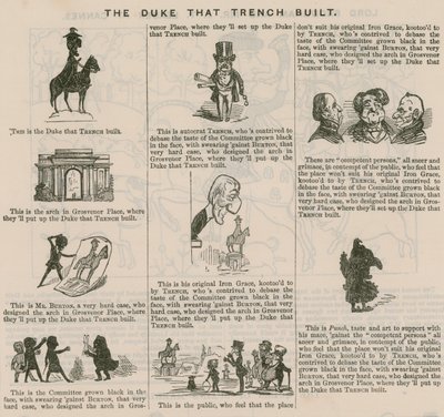O Duque Que Construiu; de Punch, 1846 de English School