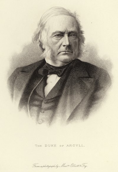 O duque de Argyll (1823 - 1900) de English School