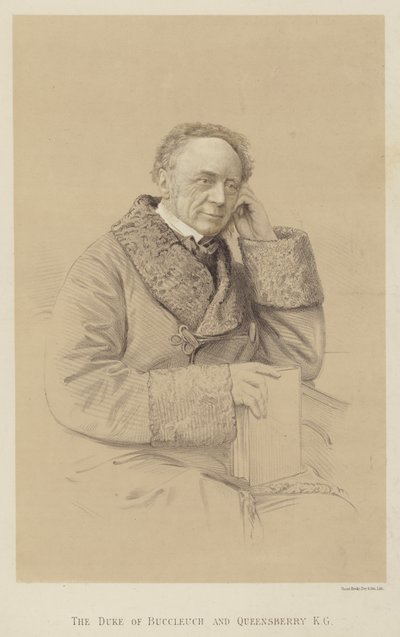 O Duque de Buccleuch e Queensberry, KG (litho) de English School