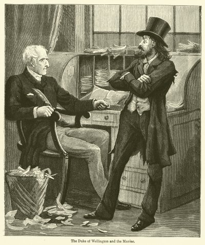 O Duque de Wellington e o Maníaco (gravura) de English School