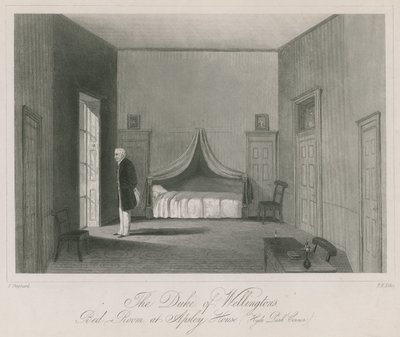 O quarto do Duque de Wellington na Apsley House, Hyde Park Corner de English School