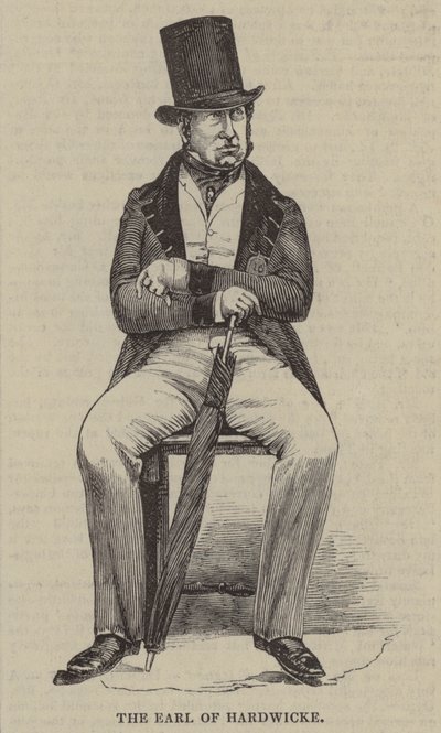 O Conde de Hardwicke (gravura) de English School