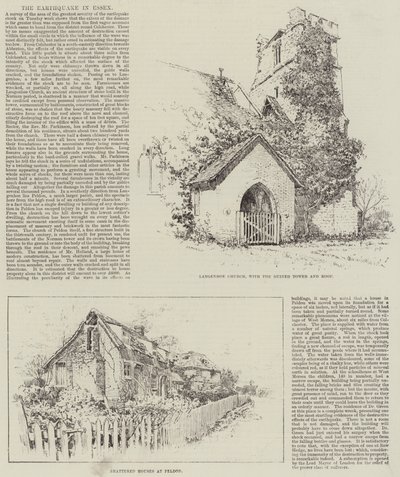 O terremoto em Essex (litho) de English School