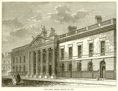 A Casa da Índia Oriental em 1803 de English School