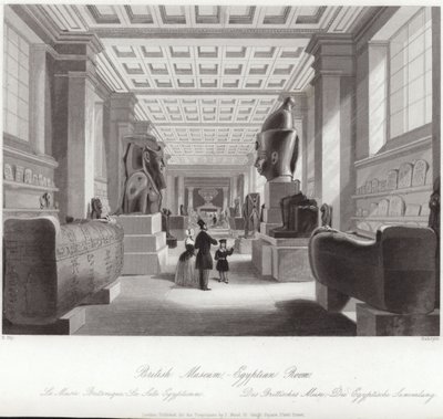 A Sala Egípcia do Museu Britânico de English School
