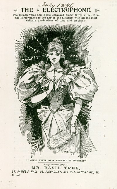 O eletrofone, julho de 1896 de English School