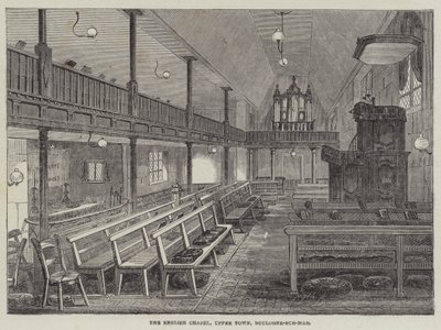 A capela inglesa, Cidade Alta, Boulogne-sur-Mer (gravura) de English School