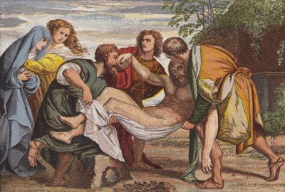 O Entombamento (chromolitho) de English School