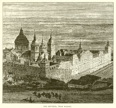 O Escurial, perto de Madrid de English School