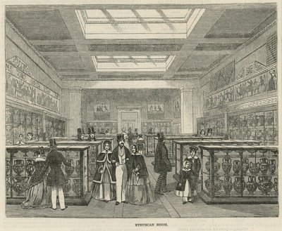 O quarto etrusco no Museu Britânico de English School