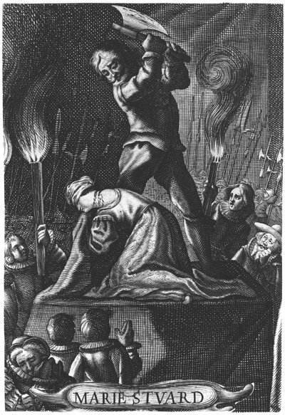 A execução de Maria Rainha dos Escoceses (1542-87) 8 de fevereiro de 1587 de English School