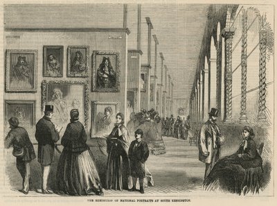 A exposição de retratos nacionais em South Kensington de English School