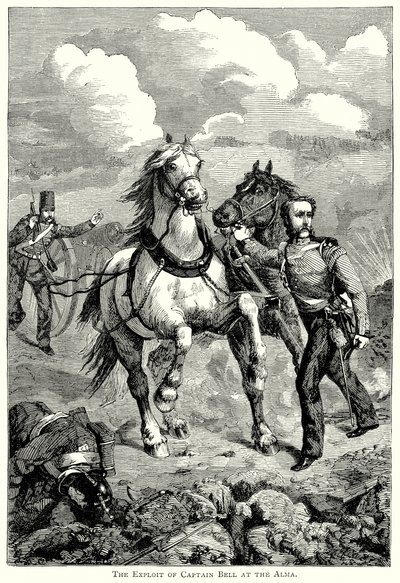 A façanha do Capitão Bell na Alma (gravura) de English School
