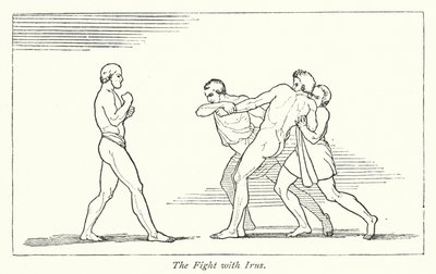 A Luta com Irus (litho) de English School