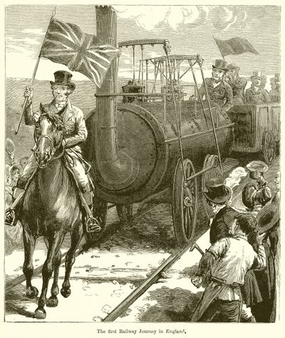A primeira viagem de trem na Inglaterra de English School