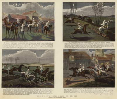The First Steeple-Chase on Record (gravação a cores) de English School