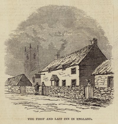 A Primeira e Última Pousada na Inglaterra (gravura) de English School