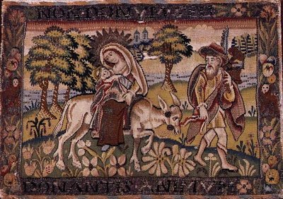 A fuga para o Egito, início do século XVII de English School