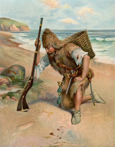 A pegada na areia de English School
