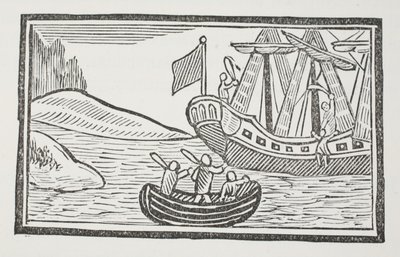 As viagens estrangeiras de Sir John Mandeville, ilustração de Chap-livros do século XVIII por John Ashton, pub. 1882 de English School
