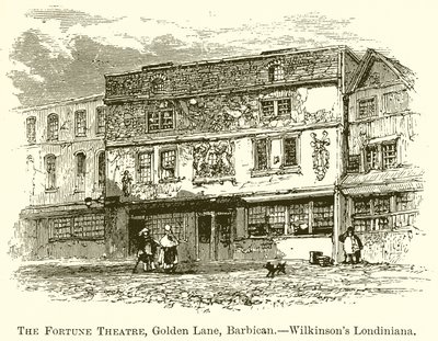 O teatro da fortuna, Golden Lane, Barbican. - Wilkinsons Londiniana de English School