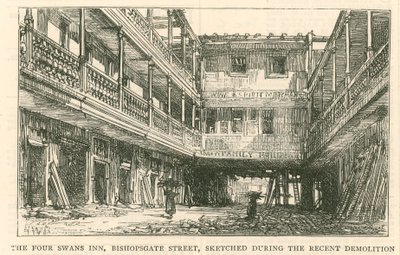 The Four Swans Inn, Rua Bishopsgate de English School