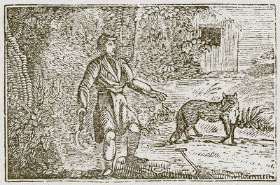 A raposa e o campónio (gravura) de English School