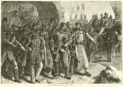 O exército francês saindo de Metz, outubro de 1870 de English School