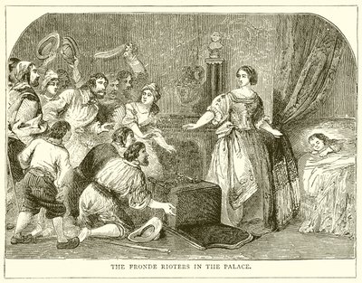 Os amotinadores de Fronde no palácio de English School